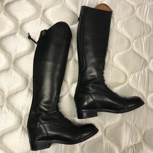 Girls Tall Ovation Leather Equestrian Riding Boots